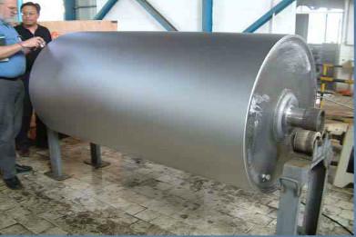 China Frosting / texturing Chrome - plated Industrial Steel Rollers for Cold Rolling Process Line for sale