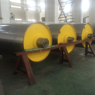 China Quenching Industrial Steel Rollers with Quill Shaft and Double - width Plate for sale