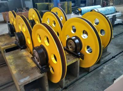 China Yellow Red Φ300-Φ2000 Industrial Wire Rope Sheave for Continuous Galvanizing Line for sale