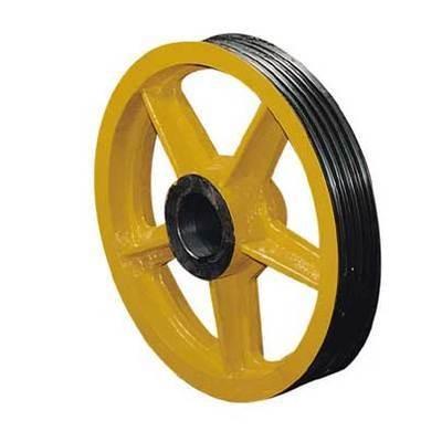 China Φ400 Alloy Steel Wire Rope pulleys sheaves with Better Abrasion Resistance for sale