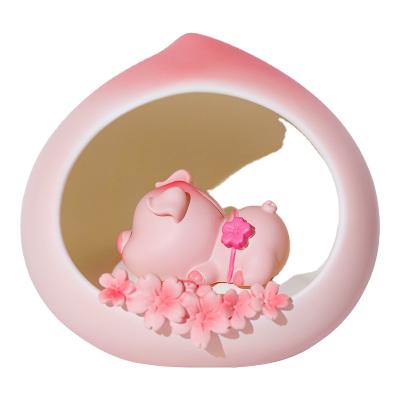 China As Shown Christmas Gift For Couple Home Decoration Fishing Piggy Night Light for sale