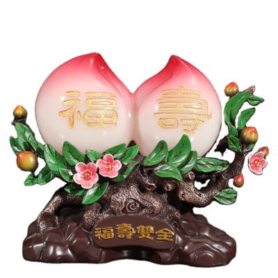 China China Chinese Fushou Tao Decorative Resin Handwork Carving Statue for sale