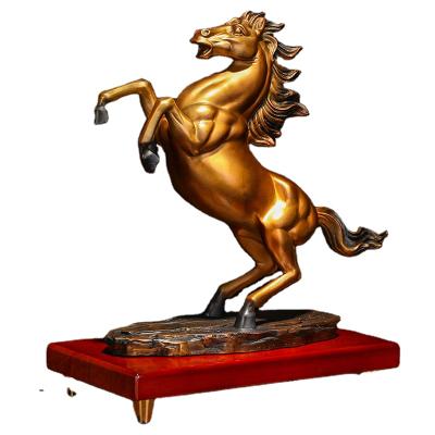 China China Art Lucky Statue All Copper Horse Decoration Opens Housewarming Home Decorations for sale