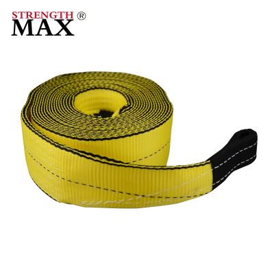 China Tow (JINLI STRAP) Custom made high strength polyester tow strap, eye and eye for sale