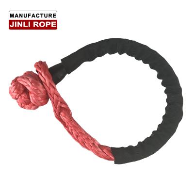 China Metal Car Tow Adjustable Braided Uhmwpe Soft Shackle Rope Replacement (StrengthMax) for UTV 4x4ATV SUV Towing for sale