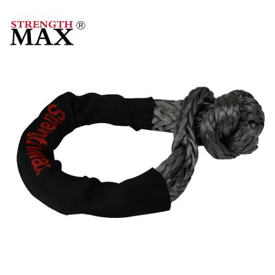 China Metal shackler replacement (StrengthMax) 12 strand atv braided soft UHMWPE rope shackler for marine for sale