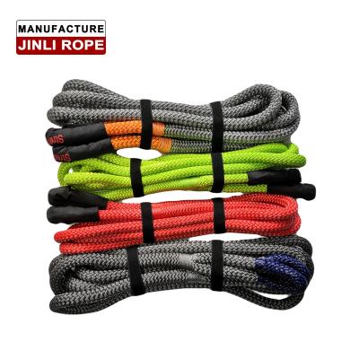 China Uhmwep (JINLI ROPE) Kinetic 4x4 Recovery Rope Nylon Tow Rope with Eyelets for sale