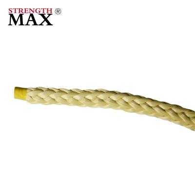 China High Strength And Low Weight JINLI 1mm-20mm Aramid Rope Braided Aramid Fire Heat Resistant Rope for sale