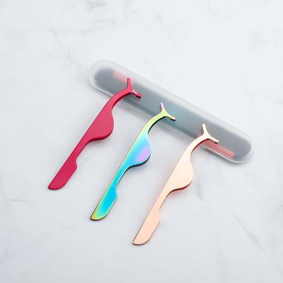 China JJ002 Popular Makeup Tool Stainless Steel Eyelash Tweezers With Custom Logo Tool Eyelash Curler Eyelash Perm Kit for sale