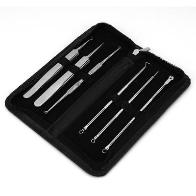 China Comfortable Professional Personal Care 6 Pieces Factory Spot Kit Staple Acne Blackhead Remover Stainless Steel Blackhead Remover for sale