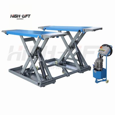 China YL635B car scissor lifts for tire repair, pneumatic scissor lift system 3500kg for sale