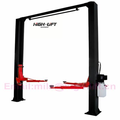 China Low Ceiling Mechanical Car Lift , Clear Floor , Free Standing Equipment TWO POST LIFT 4000kg for sale