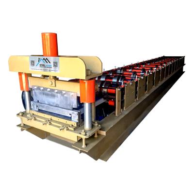 China Hotels China Panel 460 Seam Metal Joint Hidden Roofing Sheet Standing Roll Forming Machine for sale