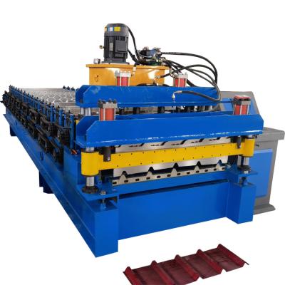 China Hotels Combined Type 970 Double Layer Steel Building Material Machinery Tile and 970 IBR Roofing Sheet Roll Forming Machine for sale