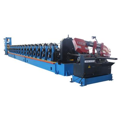 China Hotels High Speed ​​Automatic C Form Steel Frame Metal Making C Production Line Purlin Cold Roll Forming Machine for sale