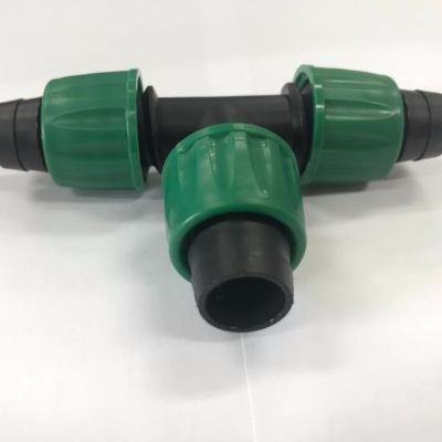 China Agriculture / Garden / Greenhouse ZM Drip Irrigation Drip Connector Fit Tee 16mm Strip for sale