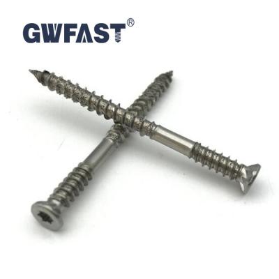 China Double Trim Stainless Steel Trim Head Screw Decking Screw Torx Compound Thread Notched Hardwood Screw for sale