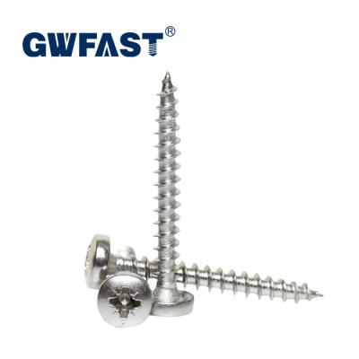 China Countersunk Screw A2 A4 Pan Pozi Chipboard Screws Stainless Steel Chipboard Pan Chipboard Screw SS 304 SS 316 Pozi for sale