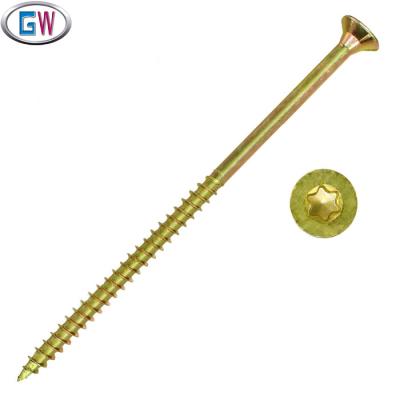 China Carbon Steel Double Drive Torx Countersunk Zinc Plate Chipboard Head Screw for sale