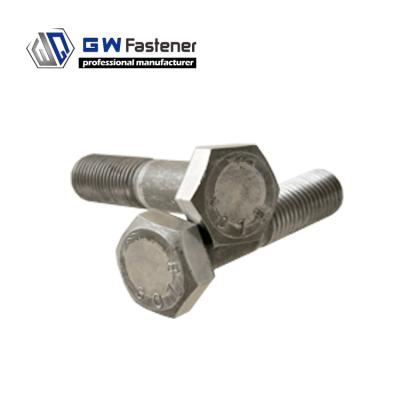 China Construction Plain And Machine Assembly Zinc HDG ASTM A307 Grade A Hex Bolt A307 Grade A Bolt for sale