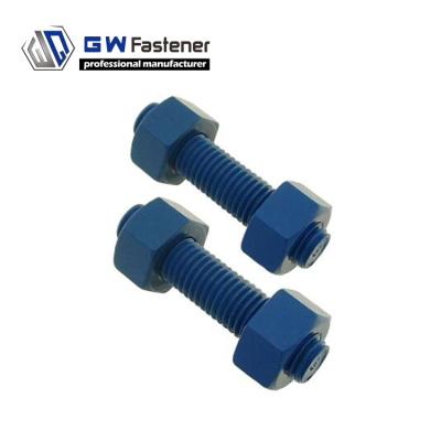 China UNC stud bolt astm a193 GR b7 a194 2H nut UNC stud bolt nut for sale