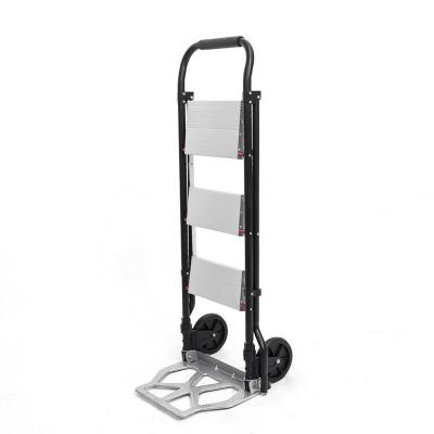 China Tools Luggage Trolley New Uni-quiet Portable Folding Aluminum Ladder Withstand 250kg Hand Truck FHT250-LC for sale