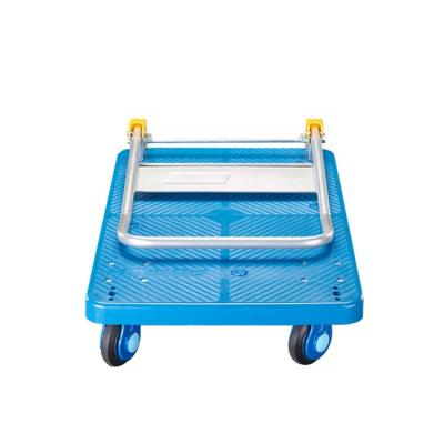 China Tools Warehouse 300kg Load Hand Cart High Platform Food Foldable Heavy Duty Uni-quiet Hand Truck Factory PLA300P-DX for sale