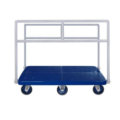 China Heavy Duty Platform Truck Industrial Uni-silent Warehouse Trolley Panel Trolley PLA600Y-BH for sale