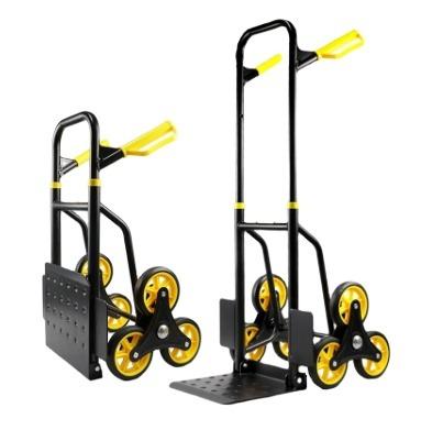 China Multifuctional Factory Heavy Duty Six Wheel Luggage Climb Stairs Hand Climbing Trolley Warehouse Trolley FHT100-6S for sale