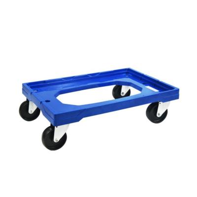 China Tools 250kgs Uni-quiet Carry Tote Plastic Container Easy Moving Dolly PLA250B-ZDL for sale