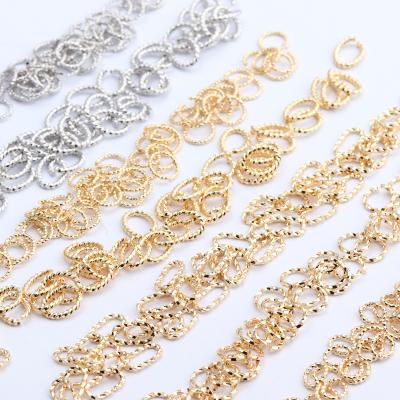 China Wholesale 18K Gold Plated Copper Nickel Free Jump Rings Connectors Diy Jewelry Making Accessories M603 20g/lot for sale