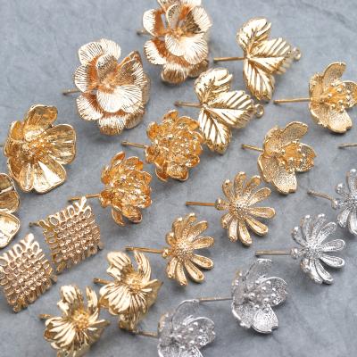 China CLASSIC Fashion Multiple Styles Metal Jump Ring Diy Stud Earrings For Woman Girls Jewelry Gift M600 10 Pcs / Lot for sale