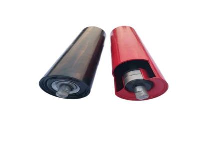 Cina 45 Carbon Steel Return Idler Roller 194mm Diameter For Mining Belt Conveying in vendita