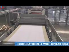 CORRUGATOR BELT WITH KEVLAR EDGE