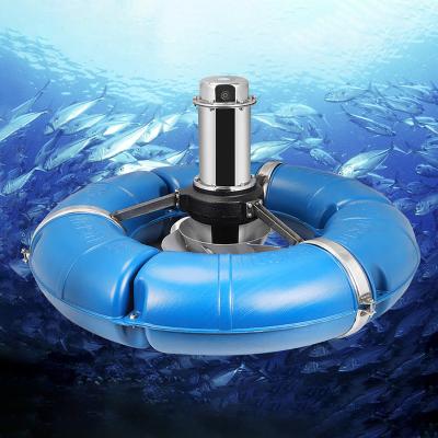 China Surface Aerator for Wastewater Treatment 304ss Impeller Wave Maker Aerator Fish Farming Oxygen Aerator for Fish Farm Surge aerator for sale