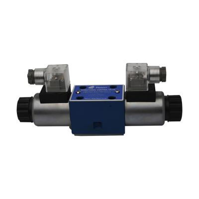 China Cast Iron 4WE06 220V Hydraulic Double Socket Connection Double Directional Solenoid Valves for sale