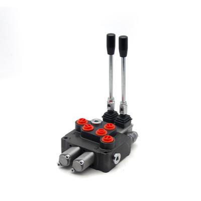 China Cast iron walvoil P series spool monoblock valves hydraulic joystick valve for sale