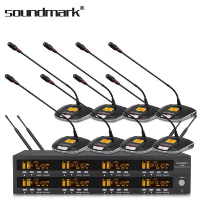 China SM-800 gooseneck microphone small and medium meeting rooms, 8 channel conference table microphone or handheld microphones. for sale