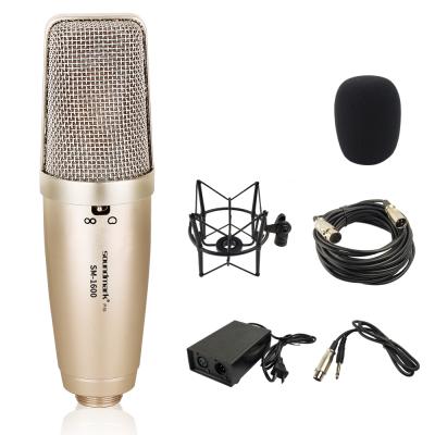 China SM-1600 Microphone Handheld Microphone Studio Set High Sensitivity 48V Phantom Power Supply Low Noise for sale