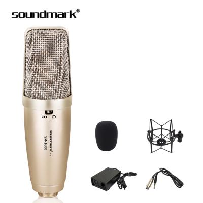 China Handheld live microphone SM-1600 microphones, recording microphones, wired condenser microphones for large-scale stage performances for sale