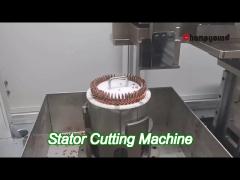 servo controlled flat cutting stator coil winding machine assembly line