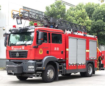 Κίνα Υδραυλικό τιμόνι Diesel Heavy Duty Aerial Fire Truck Euro 6 προς πώληση