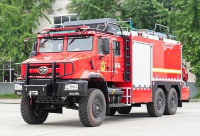 China FAW All-Terrain-Rettungsspezialer Feuerwehrwagen mit Winde und Kran und Generator zu verkaufen