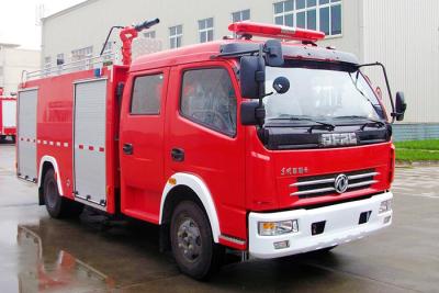 China Vrachtwagen van de Dongfeng de Kleine Brand met 3500L-Watertank en Dubbele Rijcabine Te koop