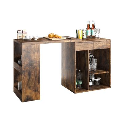 China Vintage Adjustable Antique Style (Height) Wooden Kitchen Sideboard Dining Sideboard Cabinet With 2 Drawers for sale