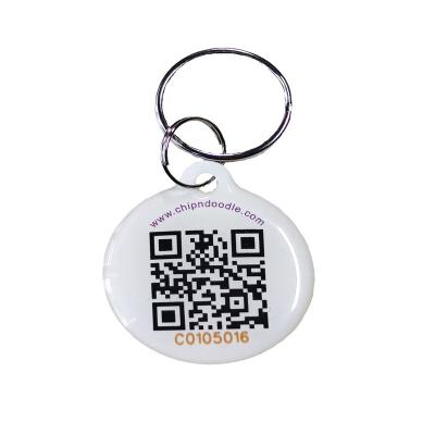 China Programmable Dog Pet Tag NFC 213 Chip Epoxy Tag Qr Code Social Media 144 Bytes for sale