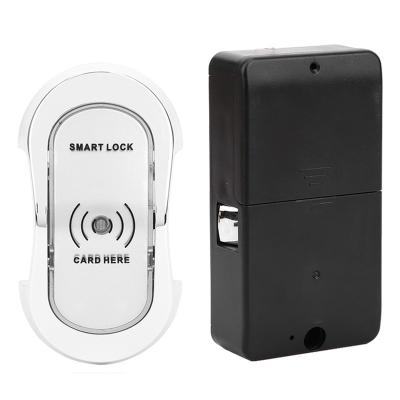 China High Quality Smart Metal Electronic Keyless Wooden Cabinet Small RFID Card Lock Locker Locker Lock For Gym for sale