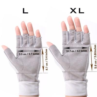 China In Sun Running Anti-UV Protection Fishing Fly Outdoor Half Finger 50+ UPF L XL for sale