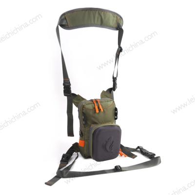 China Fly Bench Chest Pack Polyester Molded Fly Fishing for sale