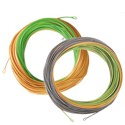 China Float Marker Braided PVC Core Liner Weight Floating Forward Fly Fishing Line for sale